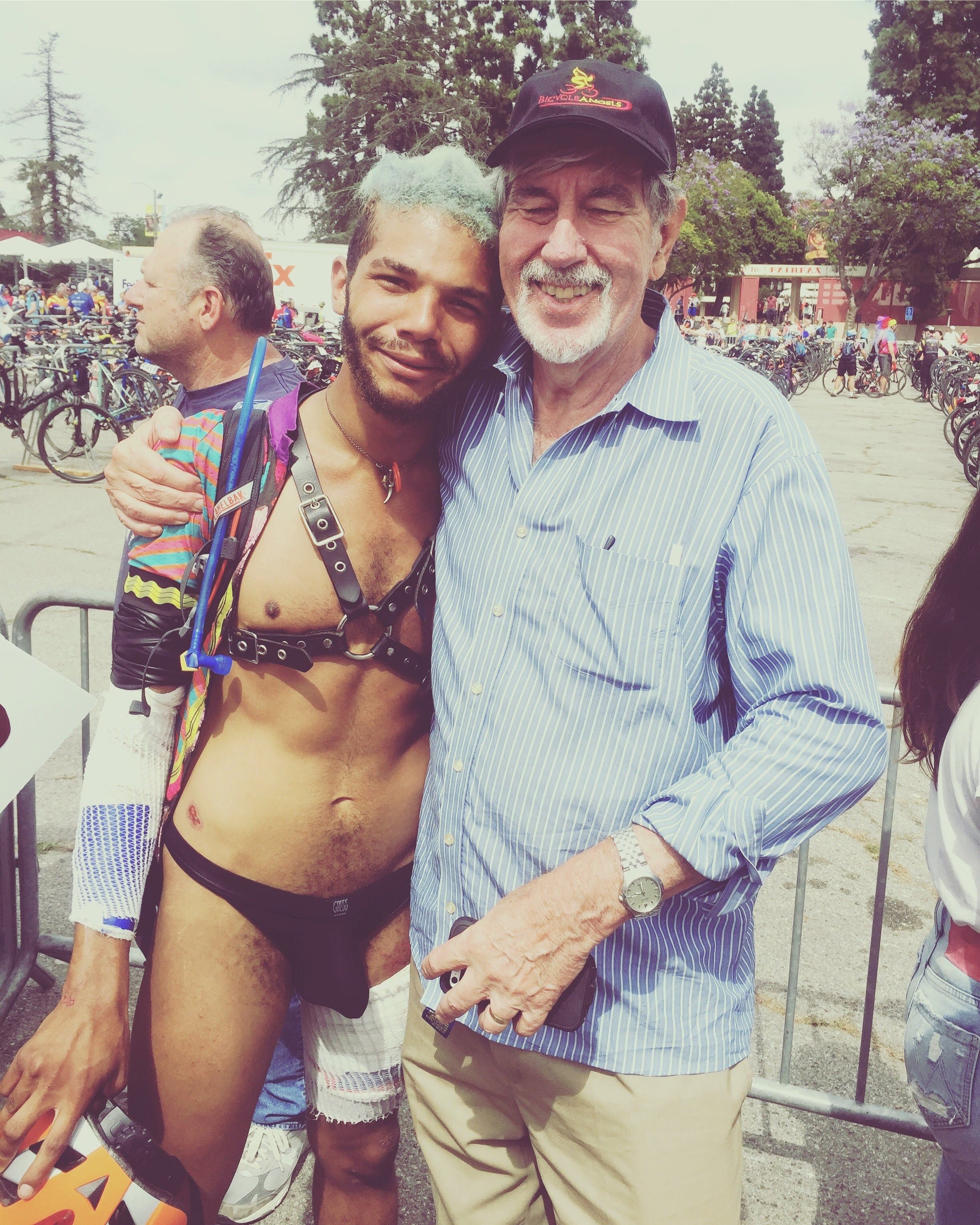 Rainbow Strongman with father John Strongman — founders of Love Transcends Reality